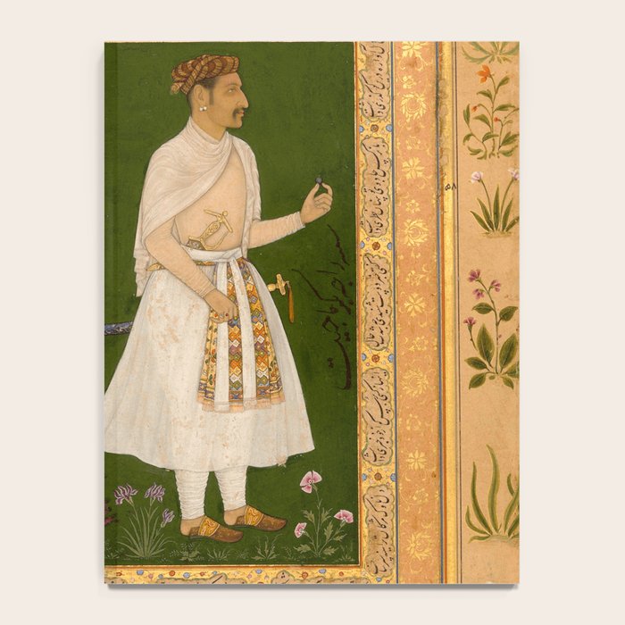 Portrait of Raja Bikramajit Mughal Watercolor Art Notebook Gallery Image 4