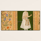 Portrait of Raja Bikramajit Mughal Watercolor Art Desk Mat Gallery Image 3