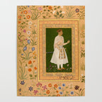 Portrait of Raja Bikramajit Mughal Watercolor Art Poster Gallery Image 4