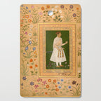 Portrait of Raja Bikramajit Mughal Watercolor Art Cutting Board Gallery Image 1