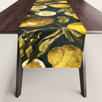 Lemon and Leaf Pattern V Table Runner Gallery Image 1