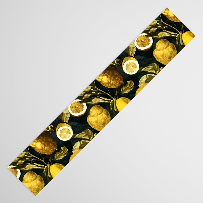 Lemon and Leaf Pattern V Table Runner Gallery Image 3