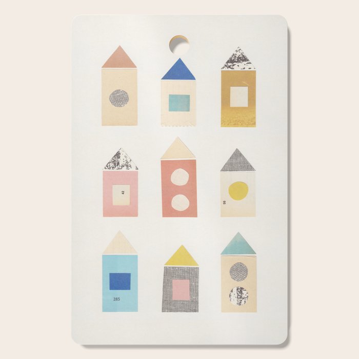 Paper City #1 Cutting Board Gallery Image 1