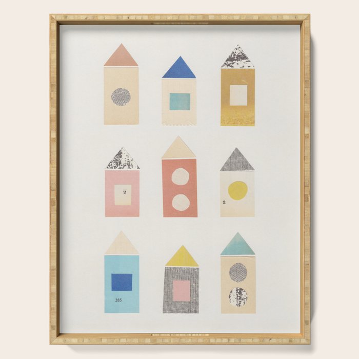 Paper City #1 Serving Tray Gallery Image 1