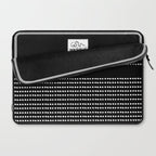 Spotted, African Pattern in Black and White Laptop Sleeve Gallery Image 2