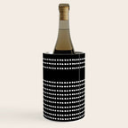Spotted, African Pattern in Black and White Wine Chiller Gallery Image 3