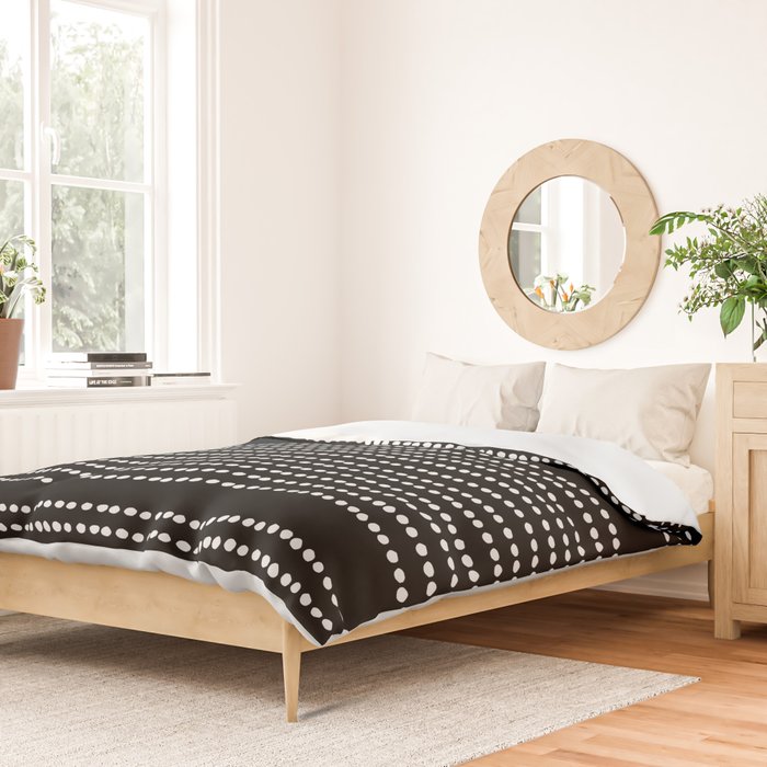 Spotted, African Pattern in Black and White Duvet Cover Gallery Image 2