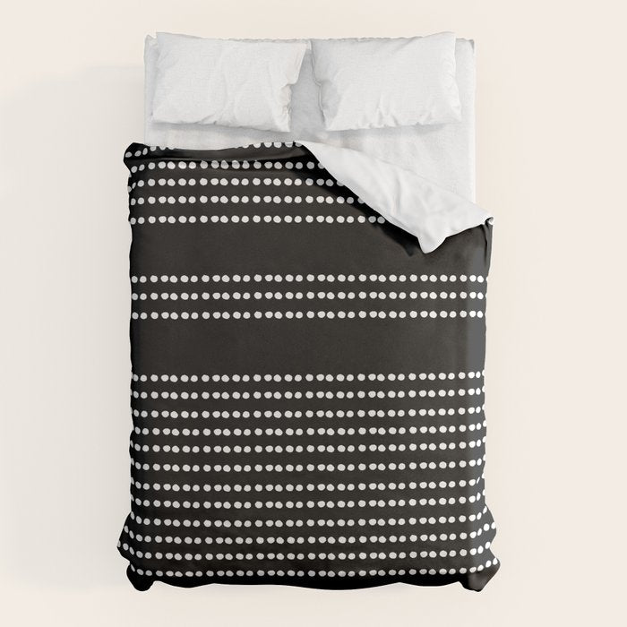Spotted, African Pattern in Black and White Duvet Cover Gallery Image 1