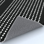 Spotted, African Pattern in Black and White Rug Gallery Image 4