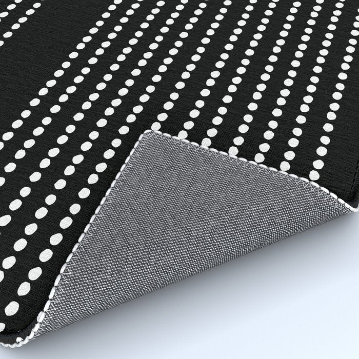 Spotted, African Pattern in Black and White Rug Gallery Image 4