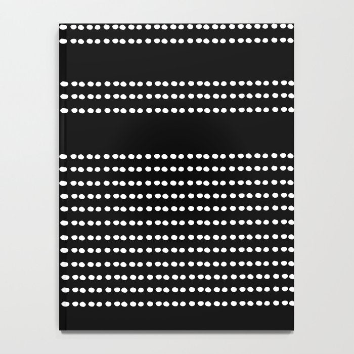 Spotted, African Pattern in Black and White Notebook Gallery Image 4