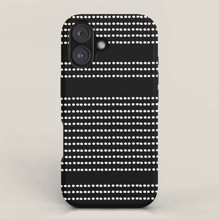Spotted, African Pattern in Black and White iPhone Case Gallery Image 1