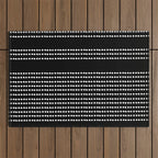 Spotted, African Pattern in Black and White Outdoor Rug Gallery Image 1
