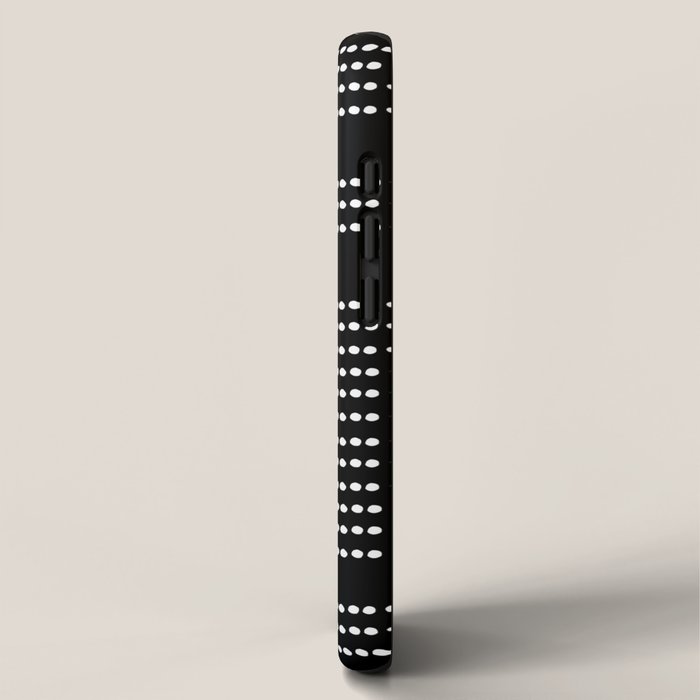 Spotted, African Pattern in Black and White iPhone Case Gallery Image 2