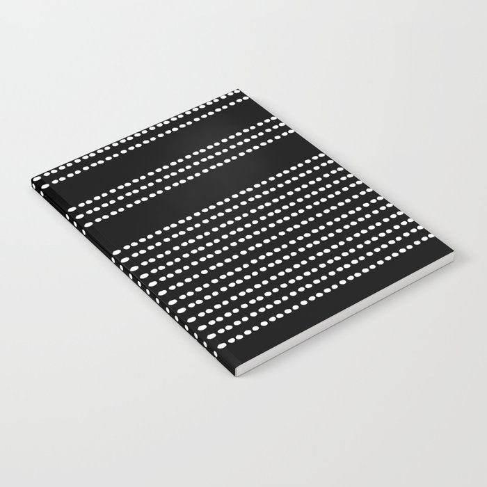 Spotted, African Pattern in Black and White Notebook Gallery Image 2