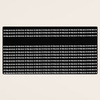 Spotted, African Pattern in Black and White Desk Mat Gallery Image 3