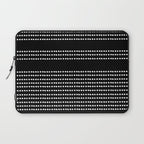 Spotted, African Pattern in Black and White Laptop Sleeve Gallery Image 1
