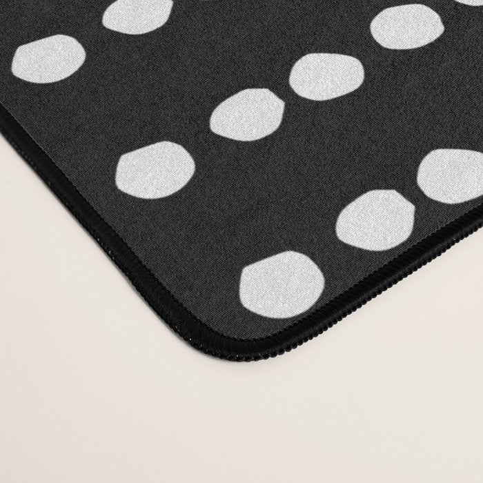 Spotted, African Pattern in Black and White Desk Mat Gallery Image 4