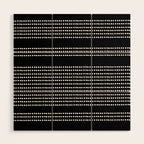 Spotted, African Pattern in Black and White Wood Wall Art Gallery Image 1