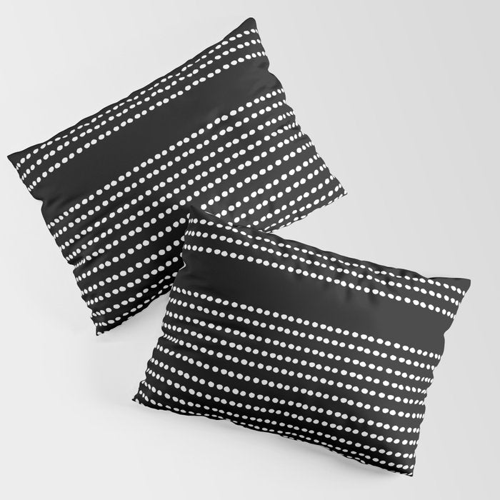 Spotted, African Pattern in Black and White Pillow Sham Gallery Image 3