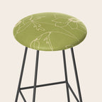Line Drawing Flowers 2 Stool Gallery Image 2