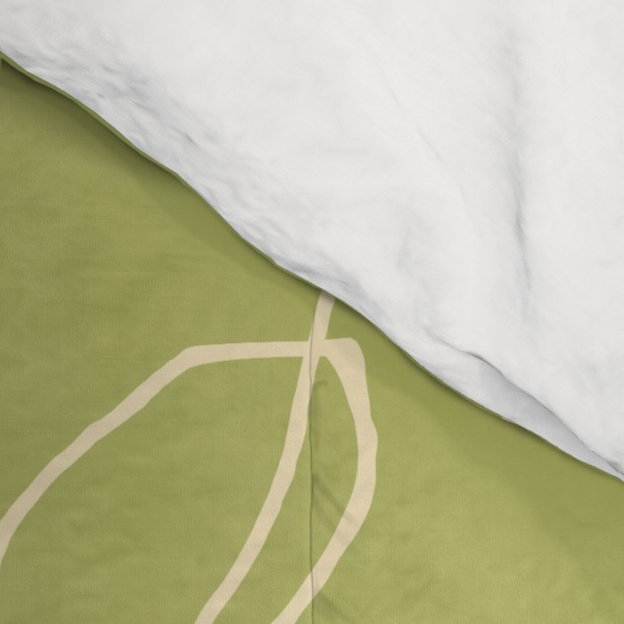 Line Drawing Flowers 2 Comforter Gallery Image 4