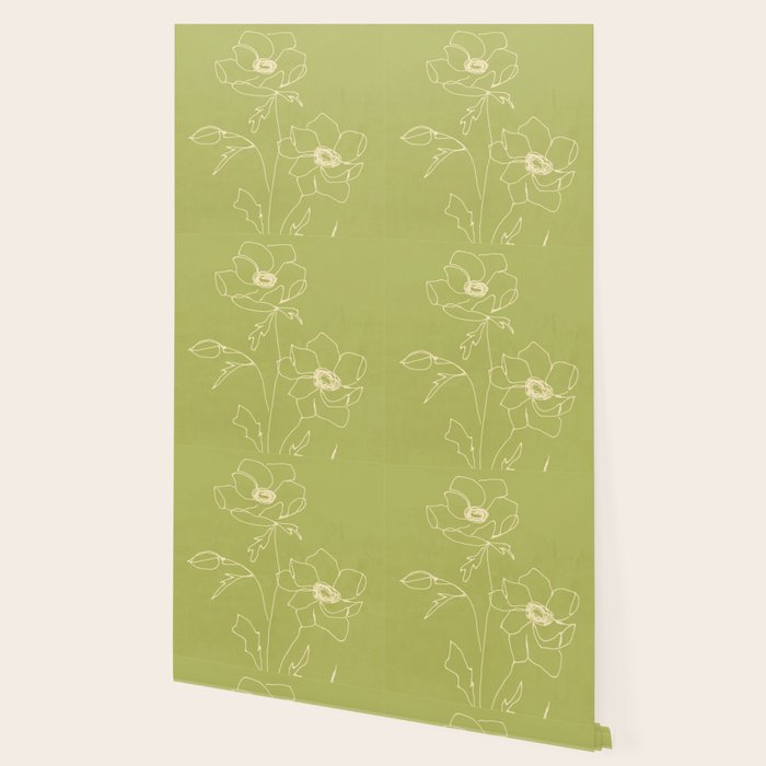 Line Drawing Flowers 2 Wallpaper Gallery Image 2