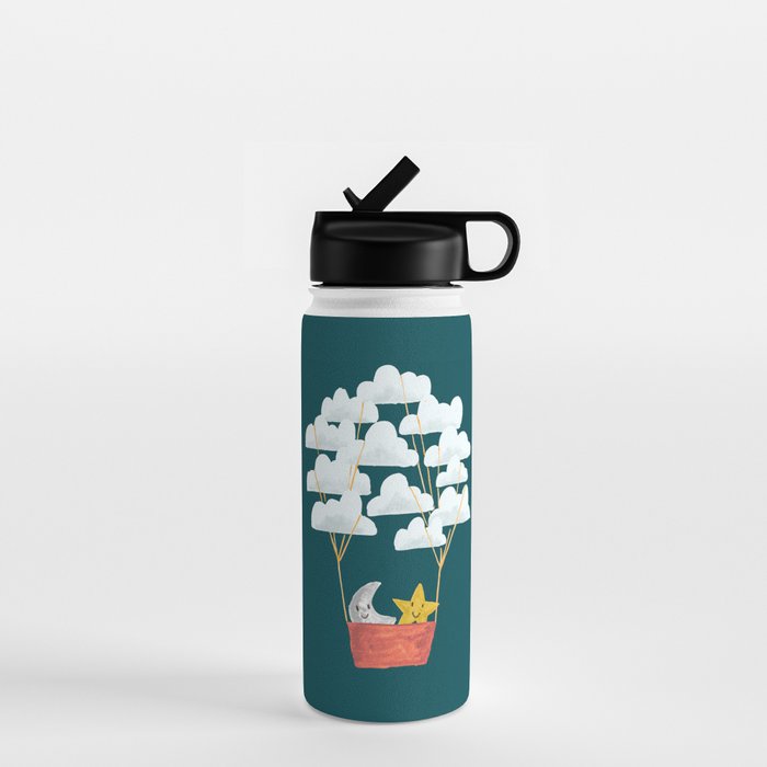 Hot cloud baloon - moon and star Water Bottle Gallery Image 1