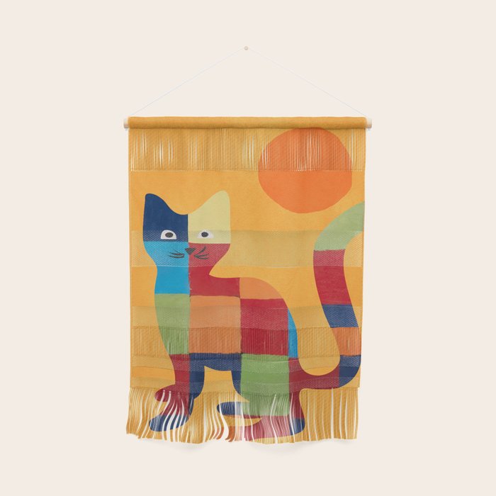 Squares Cat Wall Hanging Gallery Image 1