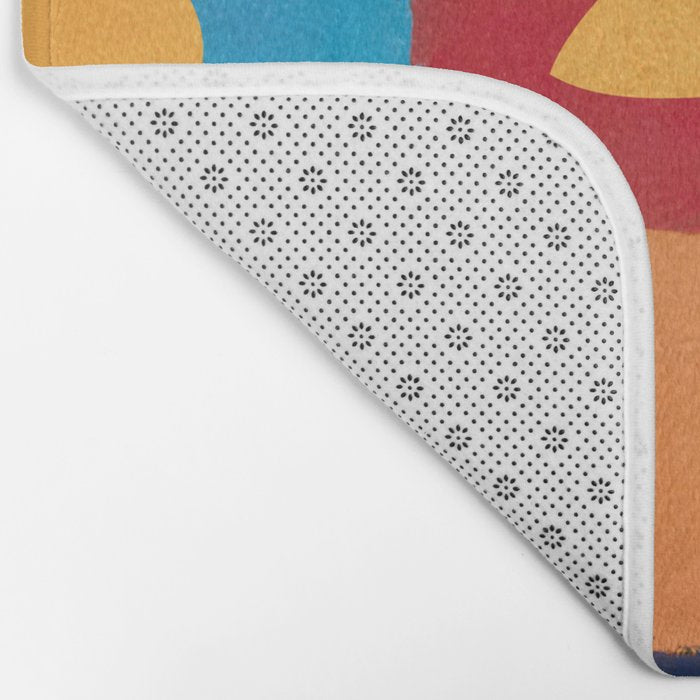 Squares Cat Bath Mat Gallery Image 2