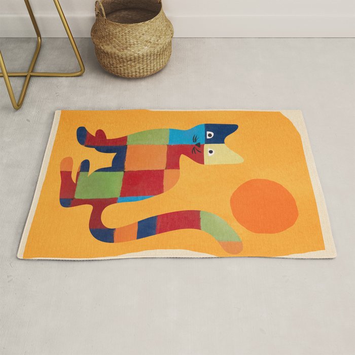 Squares Cat Rug Gallery Image 1