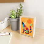 Squares Cat Mini Art Print Gallery Image 2