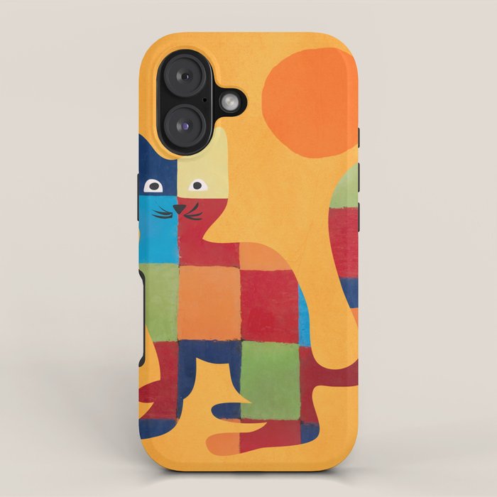 Squares Cat iPhone Case Gallery Image 1
