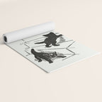 Cat With Kitten On Stairs Yoga Mat Gallery Image 2