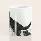 Cat With Kitten On Stairs Coffee Mug Gallery Image 4