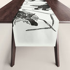 Cat With Kitten On Stairs Table Runner Gallery Image 1