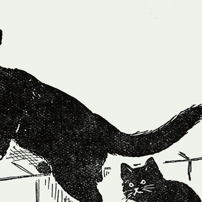 Cat With Kitten On Stairs Coffee Mug Gallery Image 2