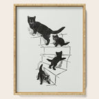 Cat With Kitten On Stairs Serving Tray Gallery Image 1