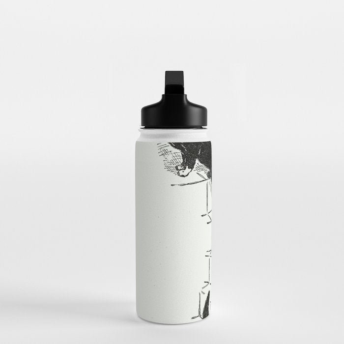 Cat With Kitten On Stairs Water Bottle Gallery Image 3