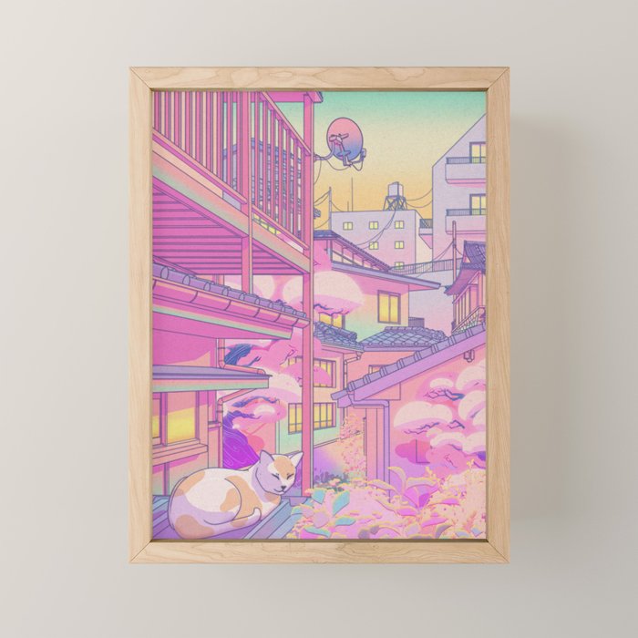 Nekosaki Mini Art Print