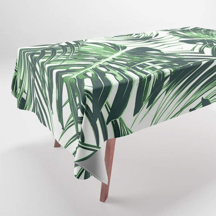 Tropical Leaves 4 Tablecloth Gallery Image 1