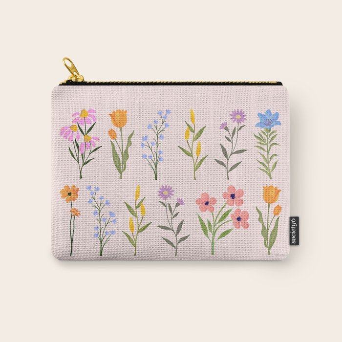 Wildflowers Carry All Pouch Gallery Image 1