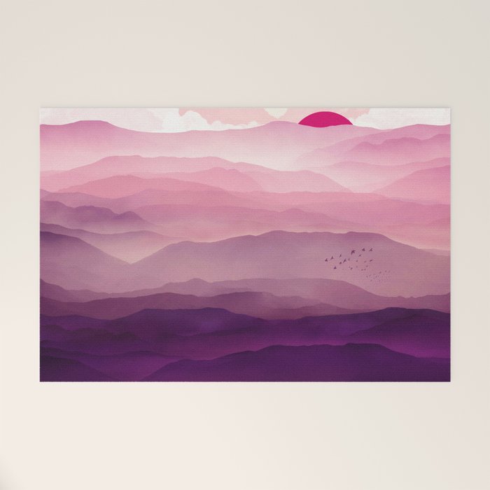 Ultra Violet Day Welcome Mat Gallery Image 1