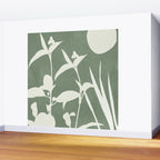 Minimal Abstract Leaves 10 Wall Mural Gallery Image 2