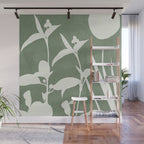 Minimal Abstract Leaves 10 Wall Mural Gallery Image 1