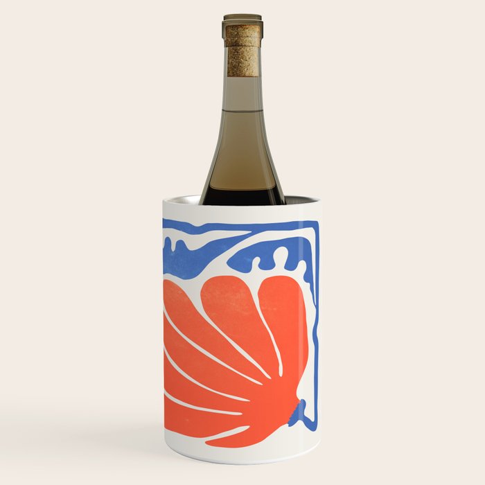Coral Flowers & Ferns Wine Chiller Gallery Image 3