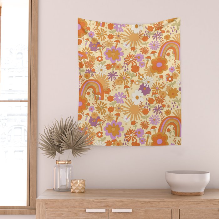 Rainbows, Sunshine and Stars Wall Tapestry Gallery Image 2