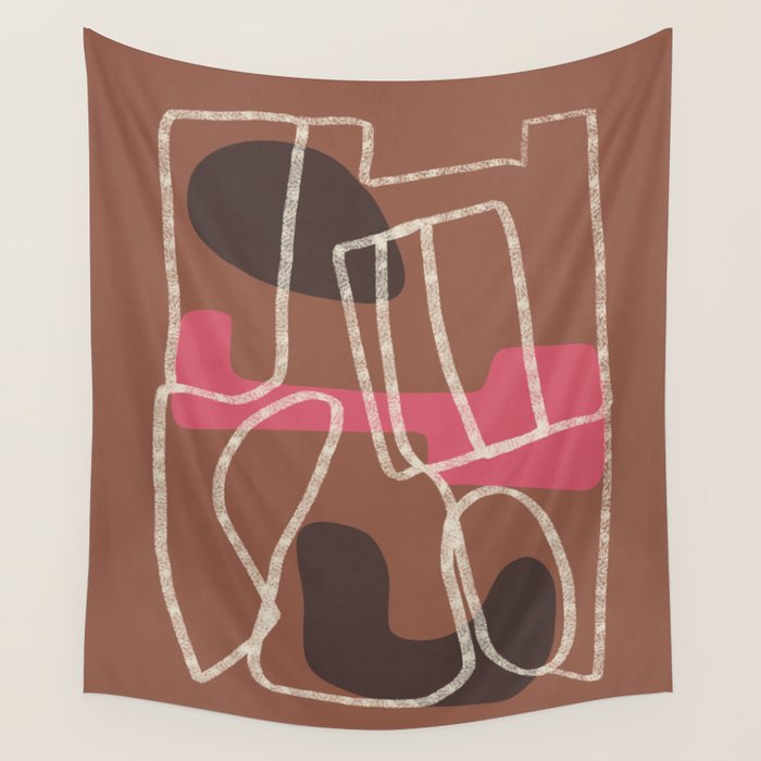 Organic Minimalist Layers 3 Wall Tapestry Gallery Image 4