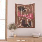Organic Minimalist Layers 3 Wall Tapestry Gallery Image 2