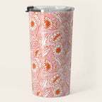 Sunflowers - pink and orange  Travel Mug Gallery Image 3